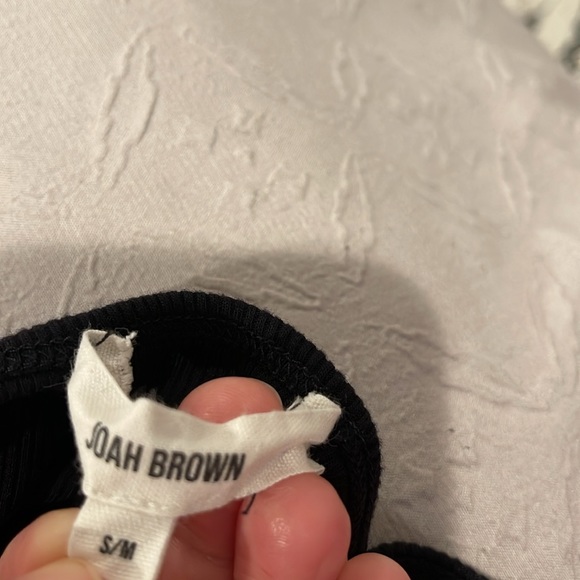 Slip Dress - Black Rib Black Rib Size S/M JOAH BROWN - Picture 7 of 9